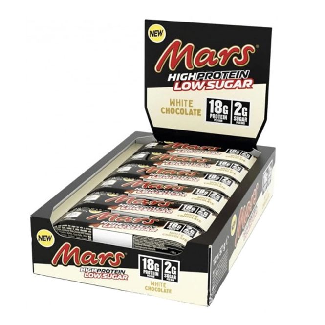 Hovedbilde Mars Low Sugar High Protein Bar 12x57g - White Chocolate