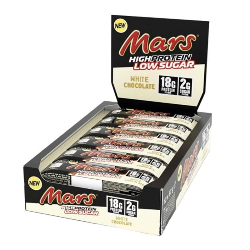 Mars Low Sugar High Protein Bar 12x57g - White Chocolate