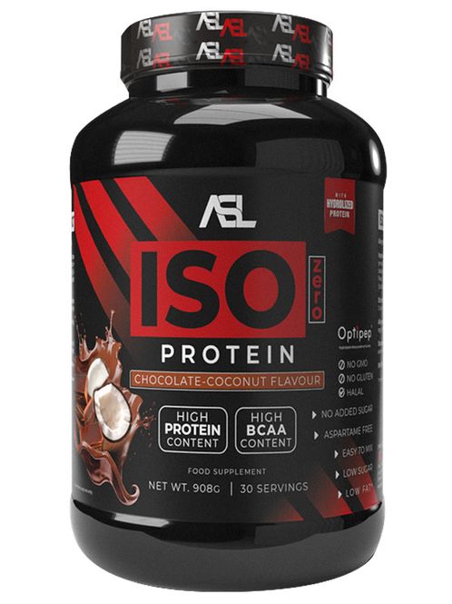 Hovedbilde ASL Whey ISO Zero Protein Chocolate Coconut 908g
