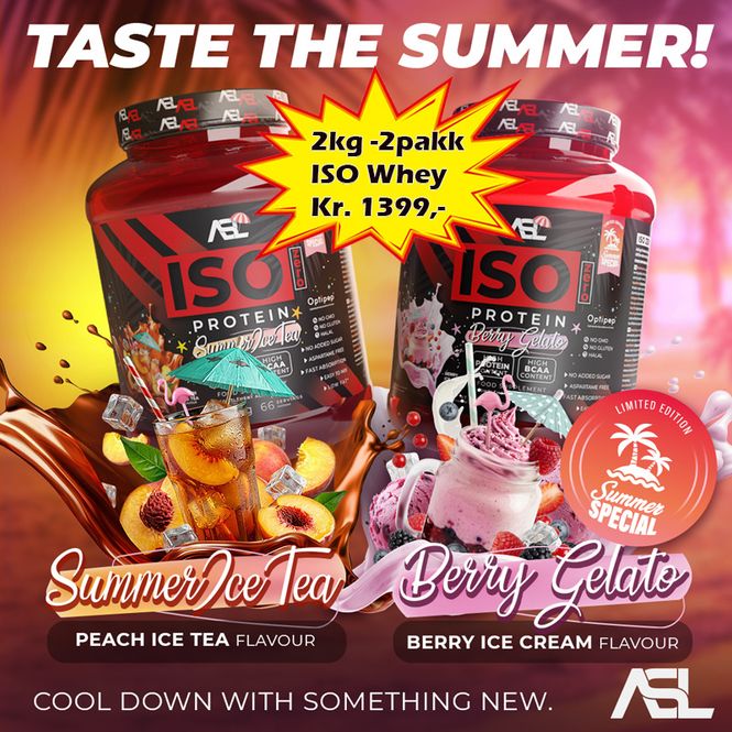 Hovedbilde ASL Whey ISO  Limited Summer Edition 2kg - 2-pakk