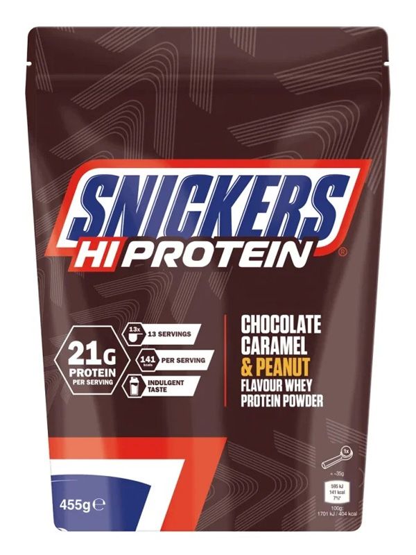 Snickers Protein Powder 455g - Chcolate, Caramel & Peanutt